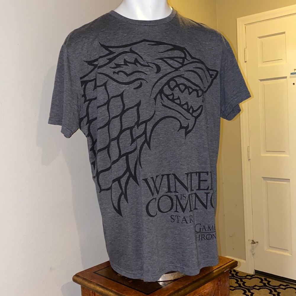 GAME OF THRONES WINTER IS COMMING STARK XL GRAY